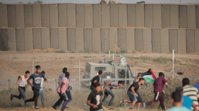 עימותים בגבול רצועת עזה (צילום: חסן ג'די, פלאש 90)