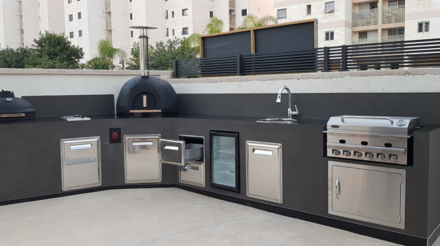 תנורי אבן לגינה (צילום: מקור החום תנורי אבן)