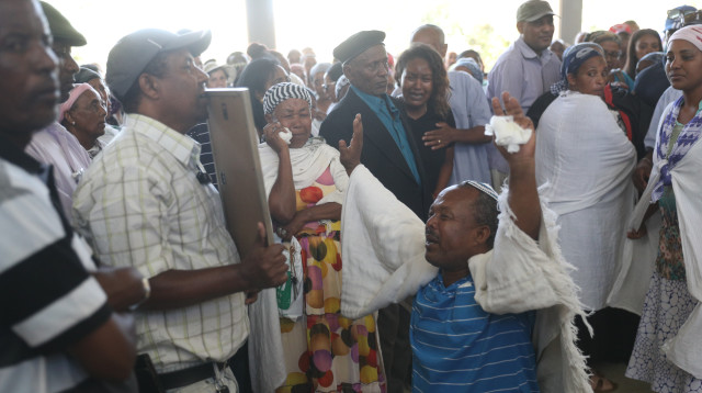 הלוויית סלומון טקה (צילום: יונתן זינדל, פלאש 90)