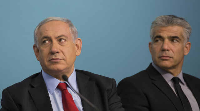 יאיר לפיד, בנימין נתניהו (צילום: נועם רבקין פנטון, פלאש 90)