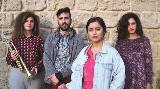 נטע אלקיים והלהקה (צילום: עידן אבידני)