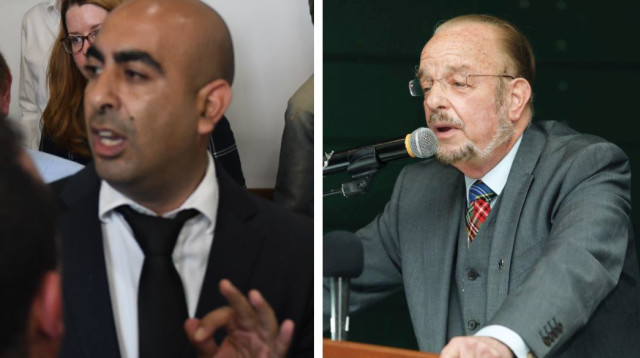 עו"ד יורם שפטל, עו"ד ברק כהן (צילום: פלאש 90,אבשלום ששוני)