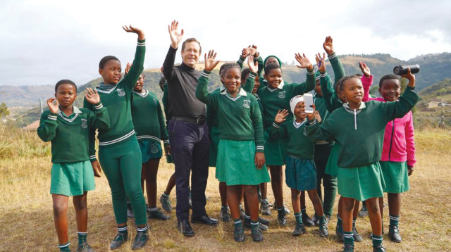 יצחק הרצוג בדרום אפריקה (צילום: הסוכנות היהודית)