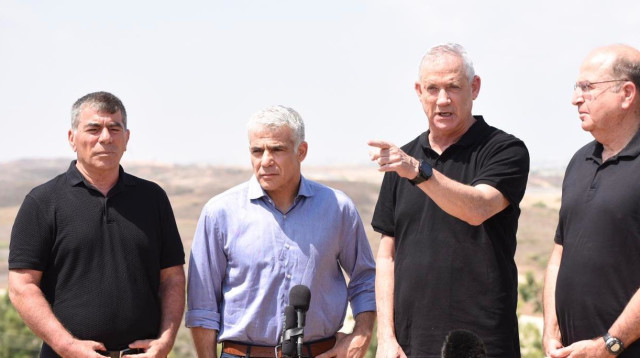 סיעת כחול לבן (צילום: אלעד מלכה)