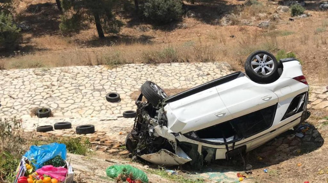 התאונה בכביש 60 (צילום: תיעוד מבצעי מד"א)