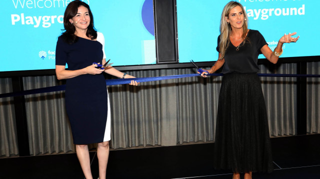 שריל סנדברג, עדי סופר תאני (צילום: סיון פרג')