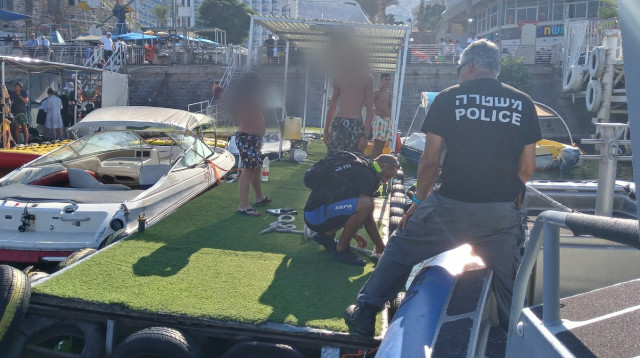 תאונה בכנרת (צילום: דוברות המשטרה)