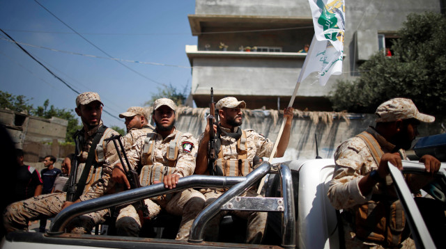 פעילי חמאס ברצועת עזה (צילום: רויטרס)