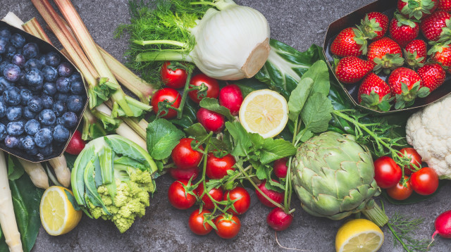 ירקות ופירות, אוכל בריא (צילום: אינג אימג')