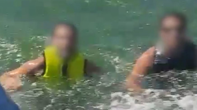 חילוץ בכנרת (צילום: דוברות המשטרה)