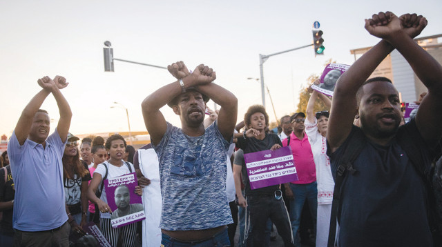 מחאת יוצאי אתיופיה בירושלים, ארכיון (למצולמים אין קשר לנאמר בכתבה) (צילום: יונתן זינדל, פלאש 90)