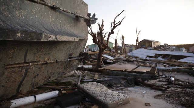 נזקי ההוריקן דוריאן  (צילום: Getty images)