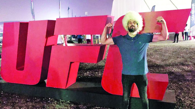 חיים אתגר ב"אליפות הלחימה האולטימטיבית" (צילום: צילום פרטי)