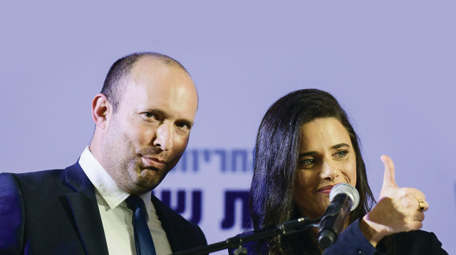 איילת שקד, נפתלי בנט (צילום: תומר נויברג, פלאש 90)