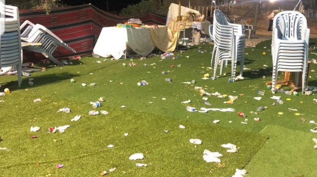 אירוע הירי בבסמת טבעון (צילום: דוברות המשטרה)