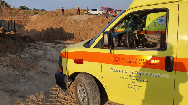 זירת התאונה בחוף אשקלון (צילום: תיעוד מבצעי מד"א)