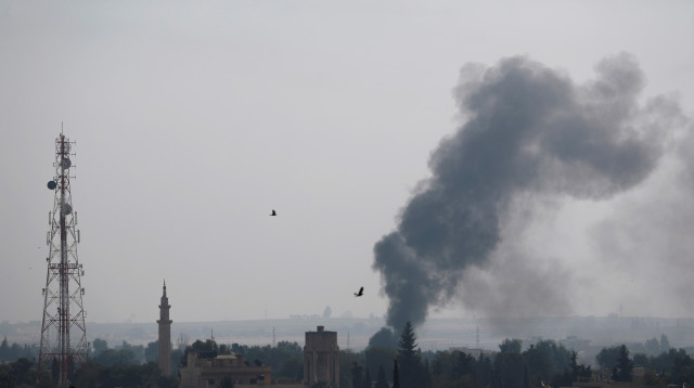 הפצצות של צבא טורקיה בצפון סוריה (צילום: רויטרס)