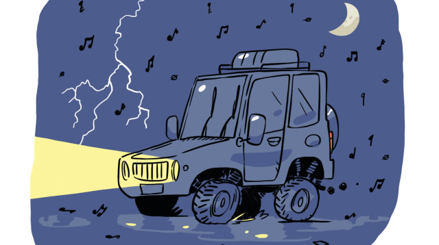 קופמן בדרך להופעה של החברים של נטשה (צילום: ליאב צברי)