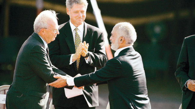 הסכם השלום בין ישראל לירדן (צילום: יוסי אלוני)