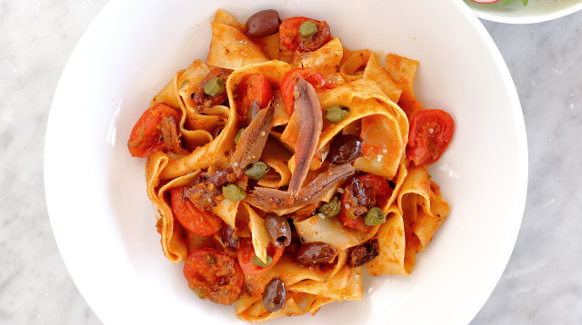 הלינגוויני פוטנסקה של מסעדת רוסטיקו (צילום: דניה ויינר)