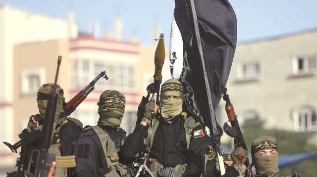 פעילי הג'יהאד האסלאמי בעזה (צילום: רויטרס)