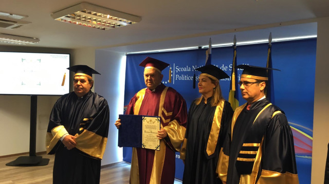 טקס הענקת תואר ד"ר של כבוד לאברהם דובדבני (צילום: ההסתדרות הציונית העולמית)