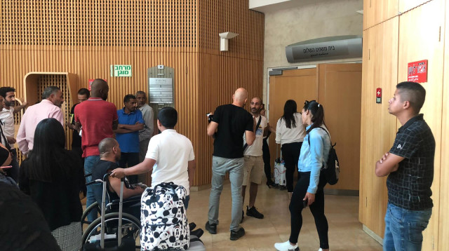 בית משפט השלום בבאר שבע. למצולמים אין קשר לכתבה (צילום: יאסר עוקבי)