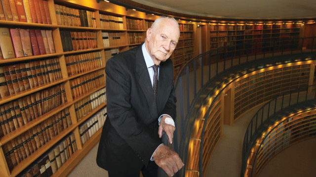 השופט בדימוס מאיר שמגר ז"לנתי (צילום: נתי שוחט, פלאש 90)