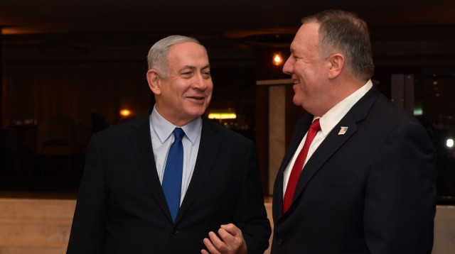 בנימין נתניהו ומייק פומפאו (צילום: קובי גדעון, לע"מ)