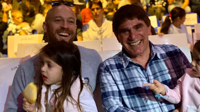 משה נוסבאום, אבי נוסבאום (צילום: ליברמן)