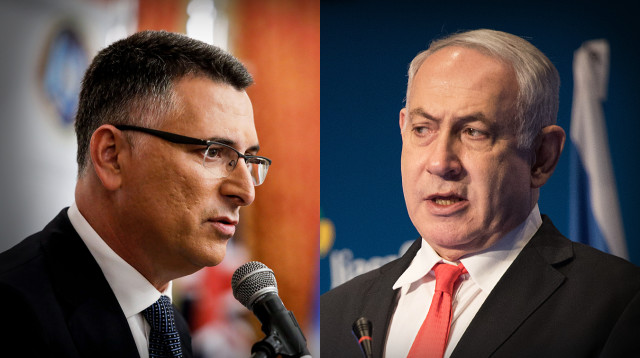 בנימין נתניהו, גדעון סער (צילום: הדס פרוש,אוליבייה פיטוסי, פלאש 90)