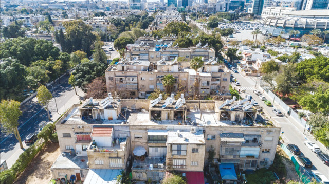 פרויקט פינוי בינוי ראשון בהובלת עיריית תל אביב (צילום: דורון סהר)