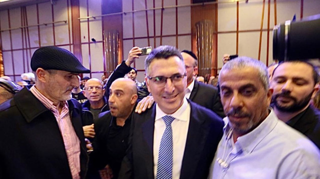 גדעון סער בכנס הליכוד (צילום: אבשלום ששוני)