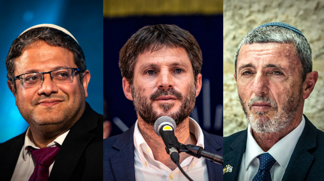 רפי פרץ, בצלאל סמוטריץ', איתמר בן גביר (צילום: יונתן זינדל,אהרון קרוהן, פלאש 90)