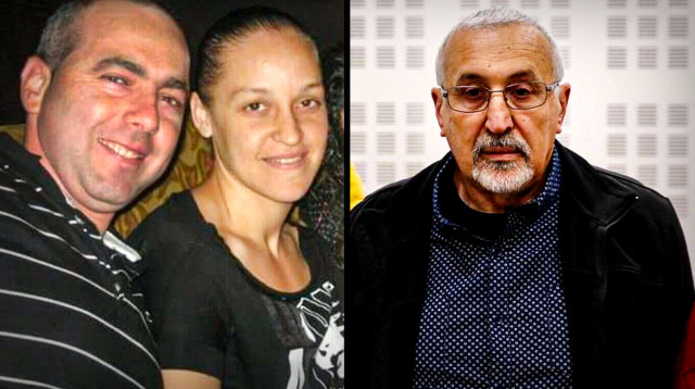 יוסף כהן הדורס מכביש 6, הילה מיכלי נחמן ז"ל ובעלה שמעון (צילום: אבשלום ששוני,באדיבות המשפחה)