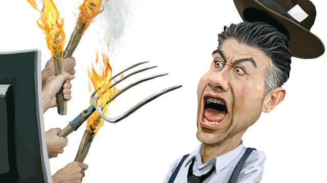 טוקבקיסט (צילום: איור: אופיר בגון)