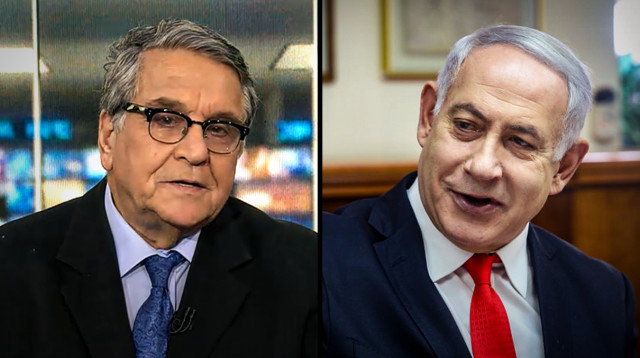 בנימין נתניהו, יעקב אחימאיר (צילום: מרק ישראל סלם, פלאש 90,צילום מסך "כאן")