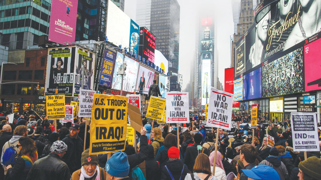 הפגנה נגד טראמפ בניו יורק (צילום: רויטרס)