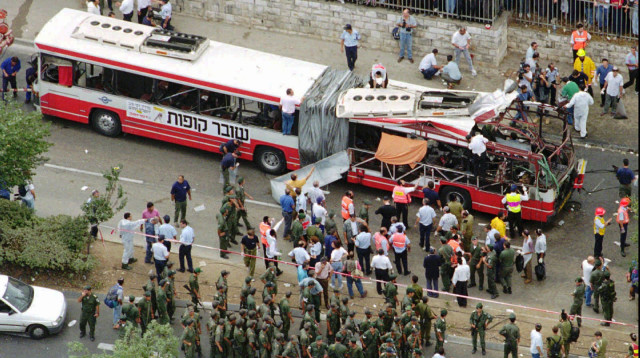 פיגוע התאבדות בקו 26 בירושלים (צילום: יוסי אלוני)