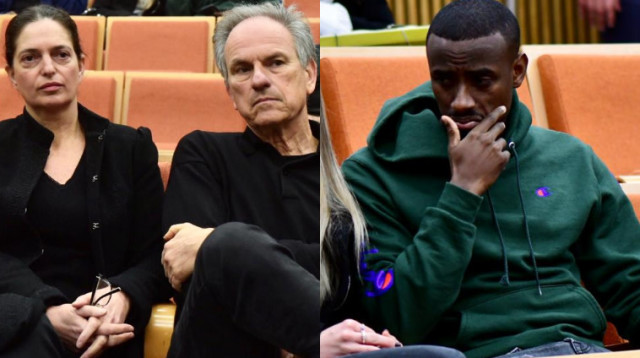 יצחק אספה, הוריו של ארי נשר (צילום: אבשלום ששוני)