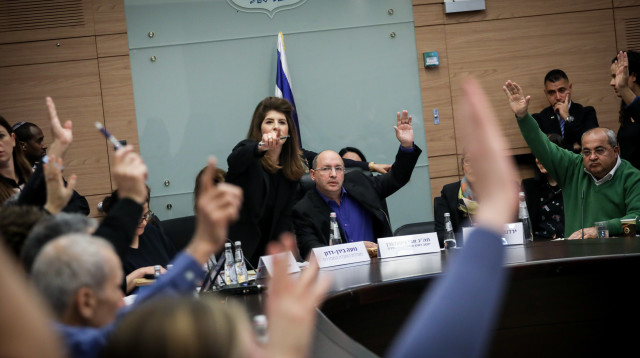 הצבעה בוועדה המסדרת  (צילום: הדס פרוש , פלאש 90)