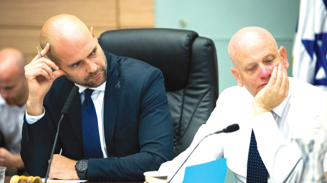 אייל ינון, אמיר אוחנה (צילום: יונתן זינדל, פלאש 90)