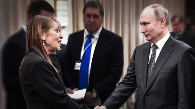 ולדימיר פוטין, יפה יששכר (צילום: רויטרס)