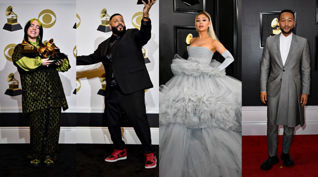 ג'ון לג'נד' אריאנה גרנדה' די.ג'יי חאלד' בילי אייליש (צילום: Getty images)