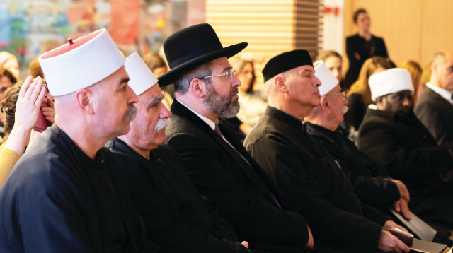 אנשי דת בכנס נגד אלימות מינית (צילום: קרנית יהב רק)