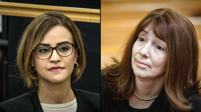 לריסה טרימבובלר והיבא יזבק (צילום: מרים אלסטר, פלאש 90,יונתן זינדל)