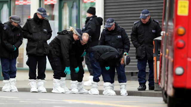 זירת הפיגוע בלונדון (צילום: רויטרס)