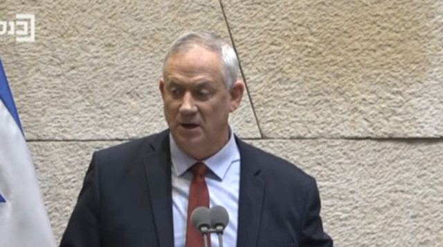 בני גנץ יו"ר כחול לבן  (צילום: צילום מסך מערוץ הכנסת)