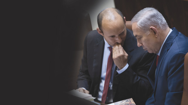 בנימין נתניהו, נפתלי בנט (צילום: הדס פרוש, פלאש 90)