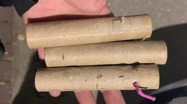 נפץ רמאדן (צילום: דוברות המשטרה)